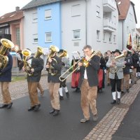 Einweihung der Erlenbacher Festhalle - Auftritt gemeinsam mit der DJK Musikkapelle Tiefenthal